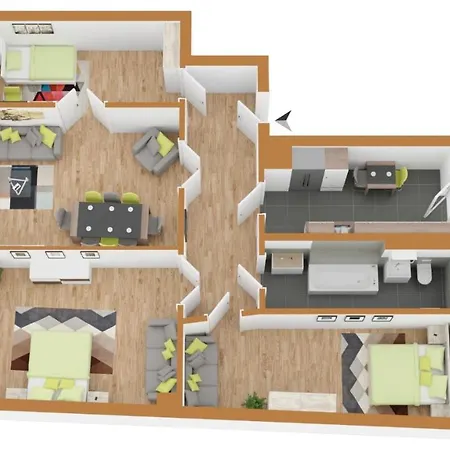 アパート Traumhafte Jugendstilwohnung Gohlis ライプツィヒ