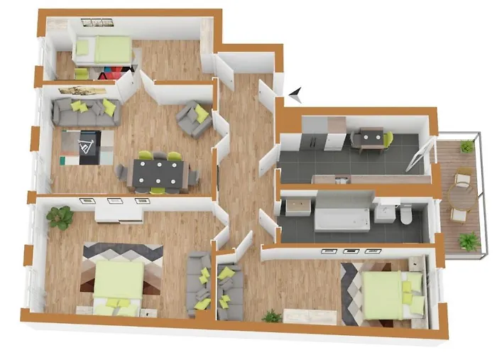 公寓 Traumhafte Jugendstilwohnung Gohlis 莱比锡